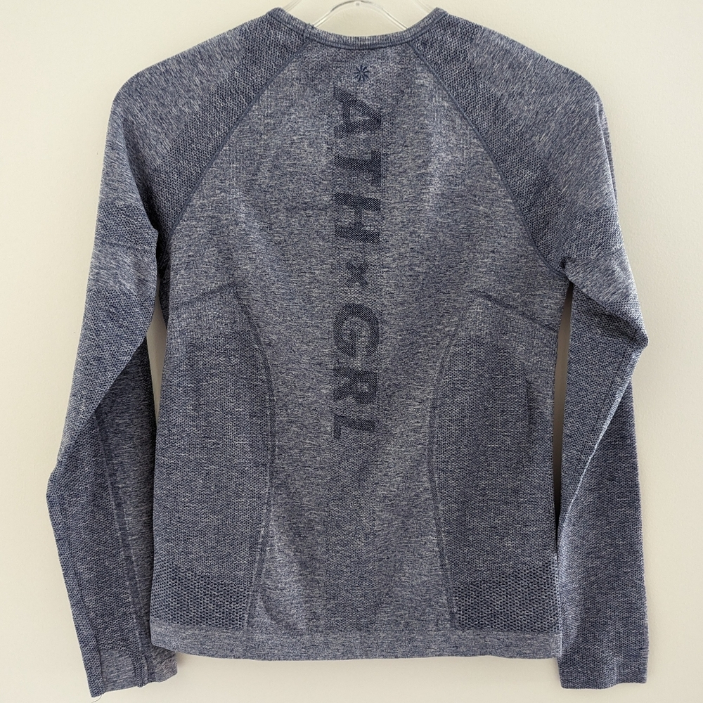ATHLETA Girl Power Up Long Sleeve Active Top Shirt Girls 14 XL Athletic Logo